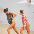 Kendall Jenner and Hailey Bieber – Bikini candids at the Kardashian’s beach house in Malibu