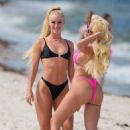 Alisha Lehmann – With Karoline Lima in a bikinis in Miami - 454 x 681
