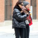 Irina Shayk – Pictured in Soho while walking with a friend in New York - 454 x 663