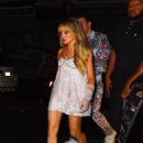 Sabrina Carpenter – Wears a sparkly mini dress for the VMA’s after-party in New York