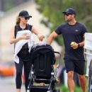 Jennifer Hawkins – Seen with Jake Wall and their two children Frankie and Hendrix in Sydney - 454 x 550