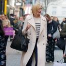 Jenni Falconer – In a white coat while spotted shopping at Sweaty Betty in London - 454 x 645