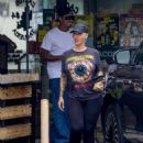 Amber Rose &#8211; With her boyfriend Alexander Edwards stop for some Mexican food