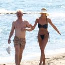 Sophie Habboo – In a bikini on the beach in Marbella - 454 x 625
