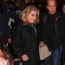 Catherine Deneuve – Leaving the YSL party at YSL Headquarters in Paris - 454 x 681