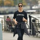 Jill Hennessy – Jogging at a park in New York - 454 x 678