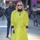 Kristen Bell – Wears bold neon green outfit while out in New York