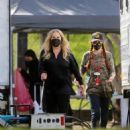 Christina Applegate – With Linda Cardellini filming new season of ‘Dead to Me’ in los Angeles - 454 x 497