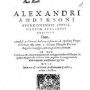 Alexander Anderson (mathematician)