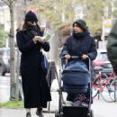 Zawe Ashton – Pictured while out with her newborn baby in North London - 454 x 518