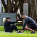 Rebel Wilson – Workout in a Sydney park