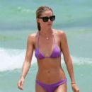 Baskin Champion in Purple Bikini at the beach in Miami - 454 x 725