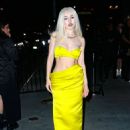 Ava Max – Pictured in yellow dress at a Met Gala After Party in New York - 454 x 636