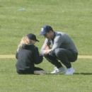 Bryana Holly and Nicholas Hoult at the park in London - 454 x 303