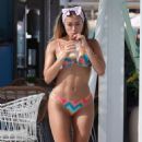 Kaz Crossley – In a bikini poolside at the Jacaranda Lounge in Spain - 454 x 726