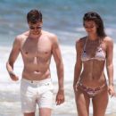 Sarah Tarleton in Bikini at the beach in Tulum