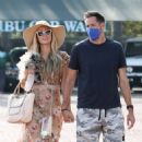 Paris Hilton – Seen arriving at Malibu Country Mart with her fiance in Malibu