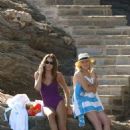 Carla Bruni –  With Valeria Bruni Tedeschi in a bikini at Cap Negre
