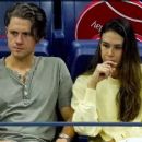 Aaron Tveit and Ericka Hunter at the US Open Nadal’s match - 454 x 255