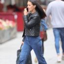 Kirsty Gallacher – Out in tight denim and leather jacket at Smooth Radio in London - 454 x 681