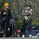 Kate Mara – Takes her dogs for a walk in Los Angeles