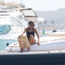 Carla Bruni – On a boat with husband Nicolas Sarkozy in Formentera