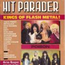 Tom Keifer, Jeff LaBar, Eric Brittingham, Fred Coury, Bret Michaels, Bobby Dall, C.C. Deville, Rikki Rockett - Hit Parader Magazine Cover [United States] (September 1987)