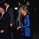 Princess Diana attends the Dawson International Cocktail Party at The Equitable Center on February 1, 1989 in New York City, United States