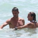 Adriana Fossa in Bikini on the beach in Miami