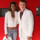 Max Riemelt and Nitasha arrive for the New Faces Awards at Berlin Congress Centre on 7 July 2005 in Berlin, Germany - 454 x 806