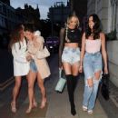 Olivia Attwood – With Fran Parman, Nicole Bass, Clelia Theodorou at ‘Olivia Meets Her Match’ set - 454 x 484
