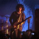 Jack White performs with The Dead Weather during a surprise free concert to launch the Microsoft Kin at the Marquardt Trucking Company on May 22, 2010 in Chicago, Illinois