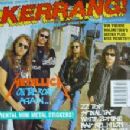 James Hetfield, Lars Ulrich, Kirk Hammett, Jason Newsted - Kerrang Magazine Cover [United Kingdom] (25 April 1992)
