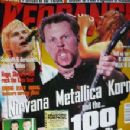 James Hetfield - Kerrang Magazine Cover [United Kingdom] (19 July 1997)