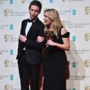 Eddie Redmayne and Kate Winslet - The EE British Academy Film Awards - Press Room (2016) - 407 x 612