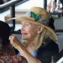 Faye Dunaway – Seen enjoying the horse races at Santa Anita Park - 454 x 600