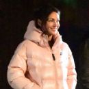 Michelle Keegan – Filming on a night shoot for ‘Fool Me Once’ in Manchester - 454 x 564