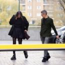 SASHA VOLKOVA Leaves a Restaurant in London - 454 x 430