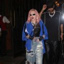 Madonna Leaves Bowery Hotel in New York