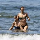 AnnaLynne McCord – With Rachel McCord at the beach in Los Angeles - 454 x 483