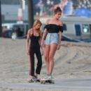 Stella Maxwell and Taylor Hill – Photoshoot for Victoria’s Secret in Venice Beach