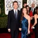 Edward Norton and Shauna Robertson: 72nd Annual Golden Globe Awards 2015- Arrivals