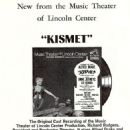 Kismet 1965 Music Theater Of Lincoln Center Starring Alfred Drake - 454 x 698