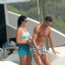 Georgina Rodriguez – With Cristiano Ronaldo seen on their yacht in Sardinia - 454 x 681