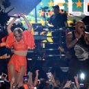 Flo Rida and Bebe Rexha perform onstage during The Teen Choice Awards 2016 - 454 x 324
