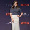 Jessica Stroup at Iron Fist Press Conference in Seoul 03/29/2017