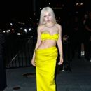 Ava Max – Pictured in yellow dress at a Met Gala After Party in New York - 454 x 636