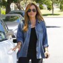 Christine Ouzounian is spotted leaving her home in Santa Monica, California and heading to a meeting in Century City on August 14, 2015 - 454 x 570