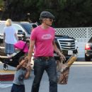 Olivier Martinez and his son Maceo Martinez are seen out and about in Beverly Hills Ca - 450 x 600