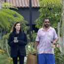 Jackie Sandler – Going out for a walk in Brentwood - 454 x 681